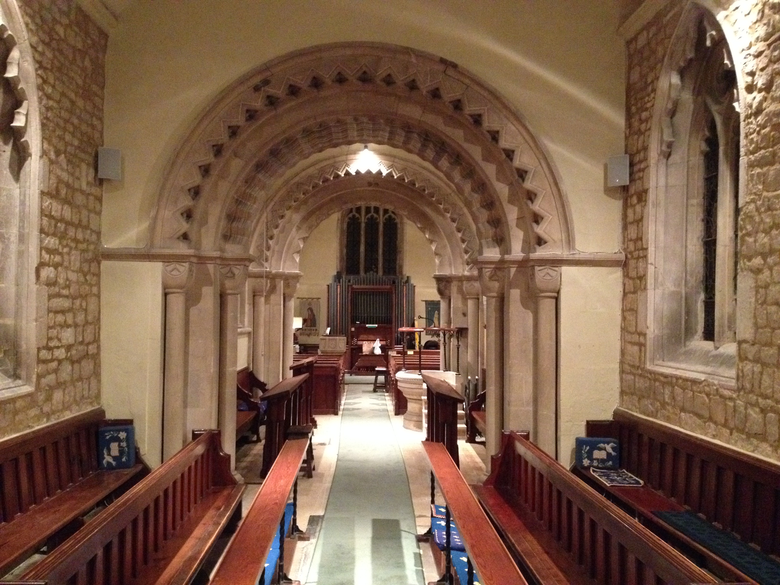 Church public address system in Bath church, Somerset