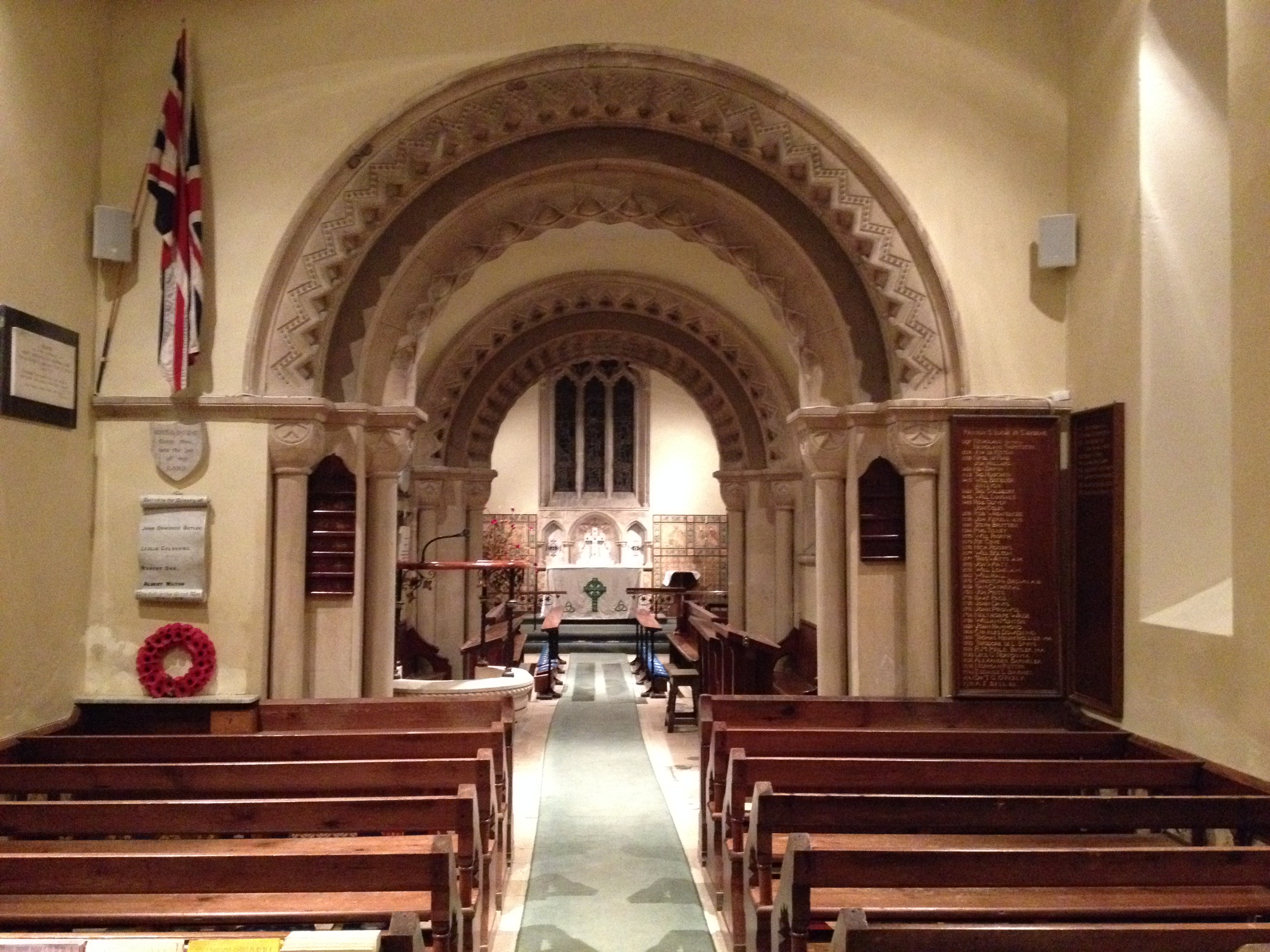Church public address system in Bath church, Somerset