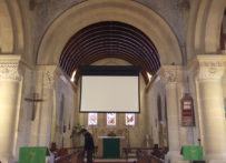 Church projector screen